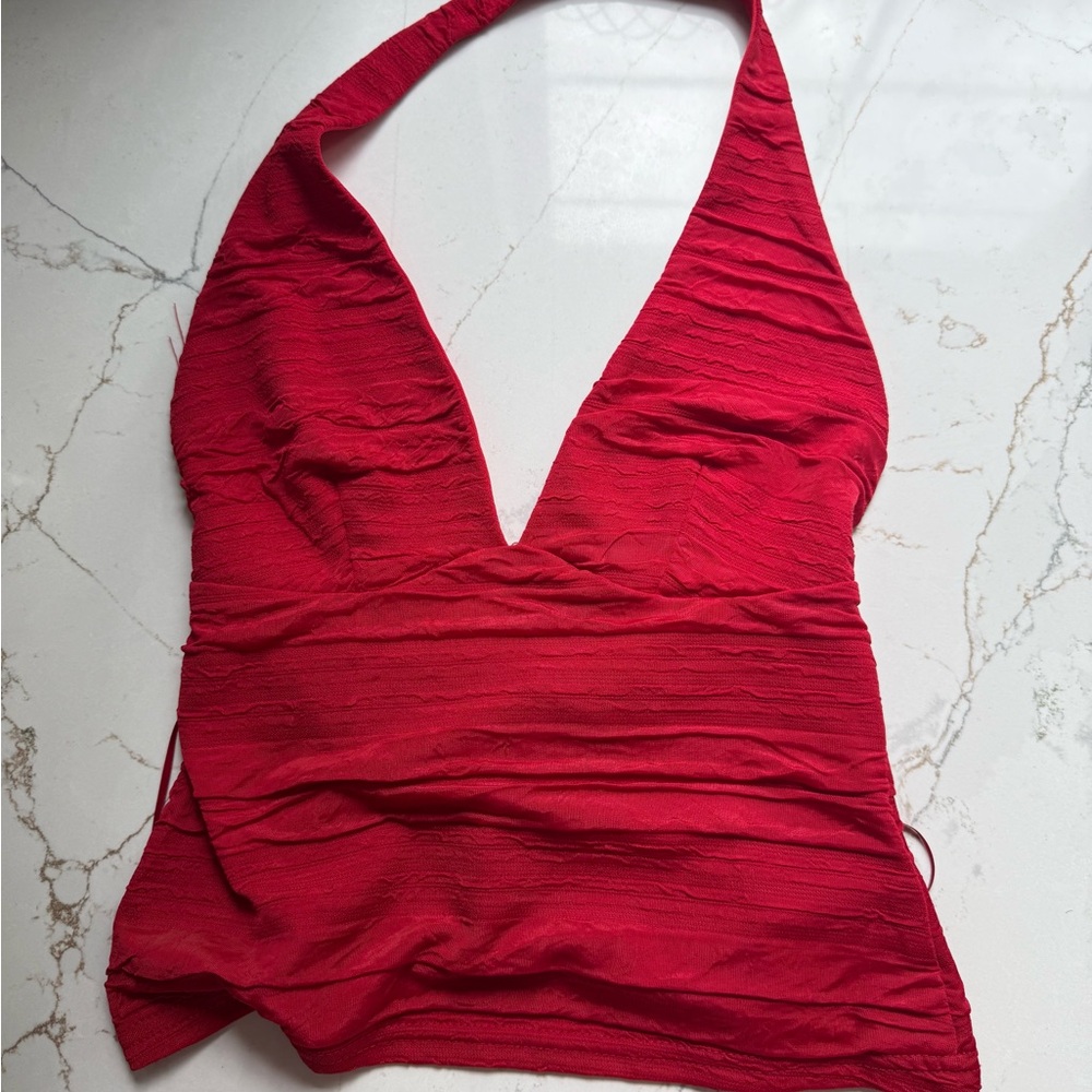 NWT Urban Outfitters Red Halter Tank Top